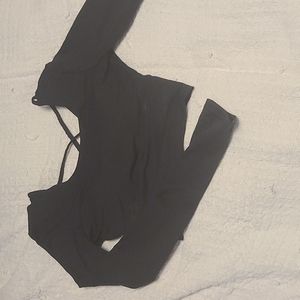 Cropped long-sleeved Activewear top